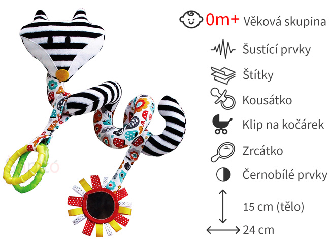 spirála na kočárek